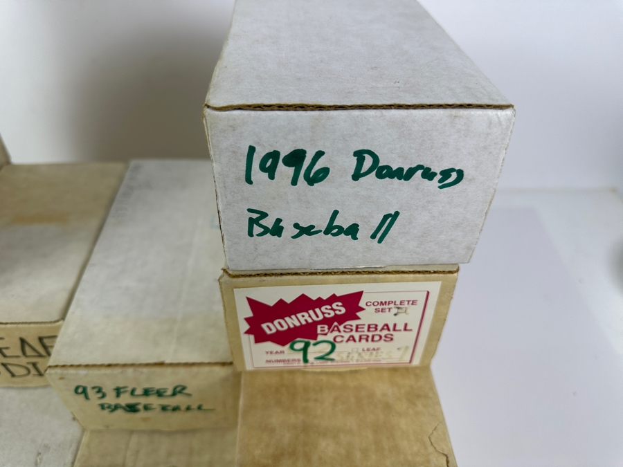 Just Added - Collection Of MLB Baseball Cards: Donruss 1985/87/92/96, Fleer 1992/94, Leaf Studio 1991, Score 1994 & Pinnacle 1994 [Photo 6]