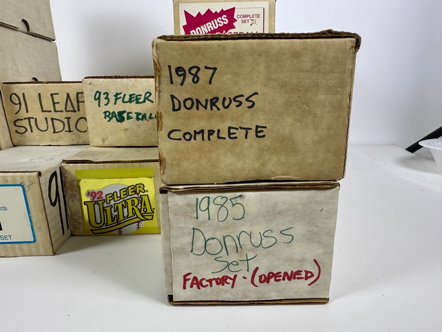Just Added - Collection Of MLB Baseball Cards: Donruss 1985/87/92/96, Fleer 1992/94, Leaf Studio 1991, Score 1994 & Pinnacle 1994 [Photo 5]