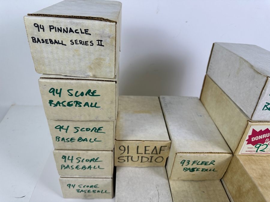 Just Added - Collection Of MLB Baseball Cards: Donruss 1985/87/92/96, Fleer 1992/94, Leaf Studio 1991, Score 1994 & Pinnacle 1994 [Photo 7]