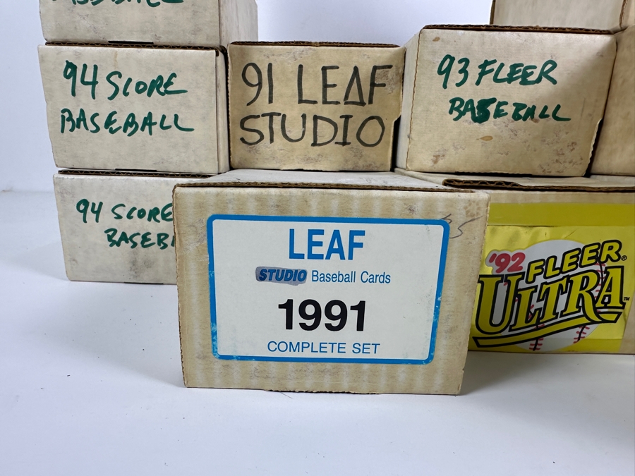 Just Added - Collection Of MLB Baseball Cards: Donruss 1985/87/92/96, Fleer 1992/94, Leaf Studio 1991, Score 1994 & Pinnacle 1994 [Photo 4]