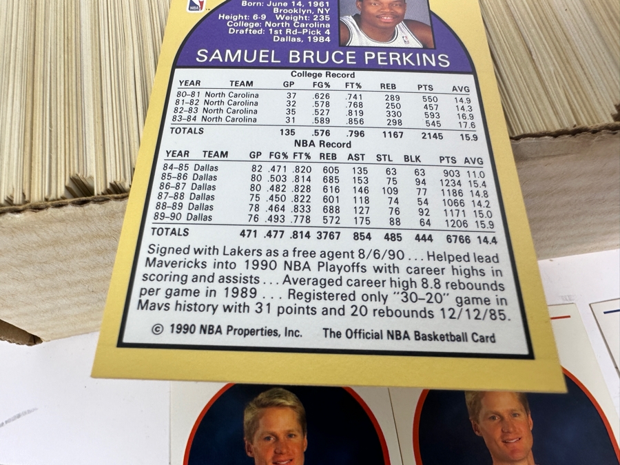 Last Minute Add - 1989/90 NBA Hoops Basketball Cards With Multiple Steve Kerr Rookie Cards [Photo 7]