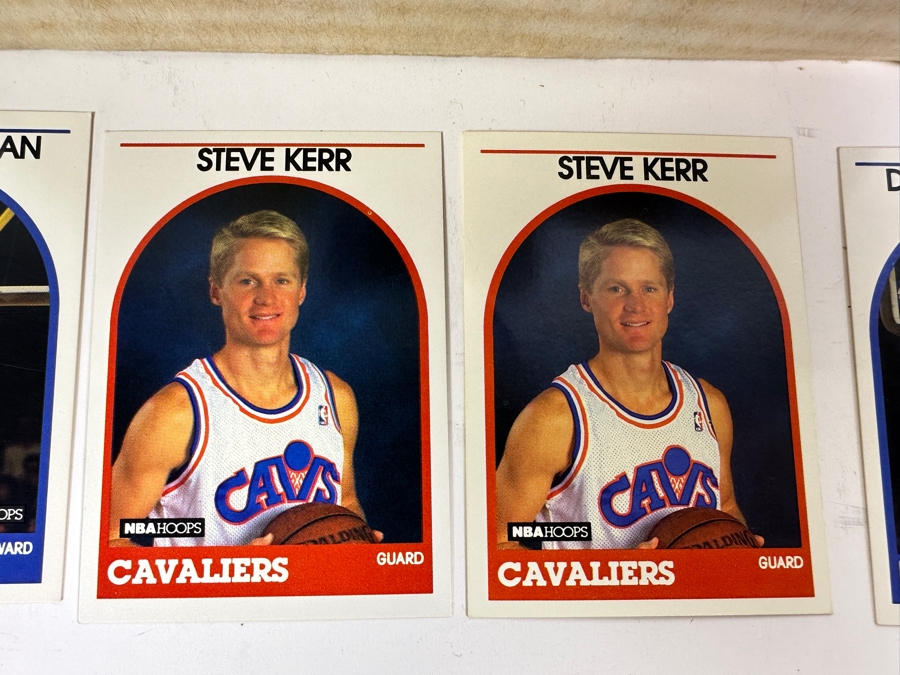 Last Minute Add - 1989/90 NBA Hoops Basketball Cards With Multiple Steve Kerr Rookie Cards [Photo 2]
