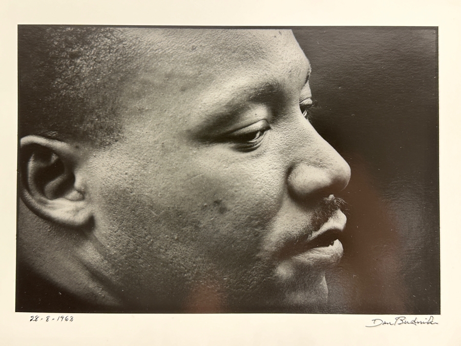 Dan Budnik (1933-2020, American) Signed Photograph Of Martin Luther King Jr. Shortly After His March On Washington 'I Have A Dream' Speech On 8/28/1963 Gelatin Silver Print Ink Signed Dan Budnik 8.5 X 6 Estimate $3,000-$5,000 [Photo 7]