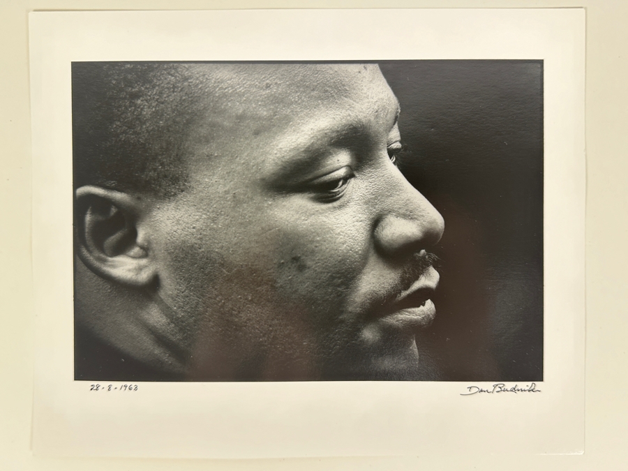 Dan Budnik (1933-2020, American) Signed Photograph Of Martin Luther King Jr. Shortly After His March On Washington 'I Have A Dream' Speech On 8/28/1963 Gelatin Silver Print Ink Signed Dan Budnik 8.5 X 6 Estimate $3,000-$5,000 [Photo 2]
