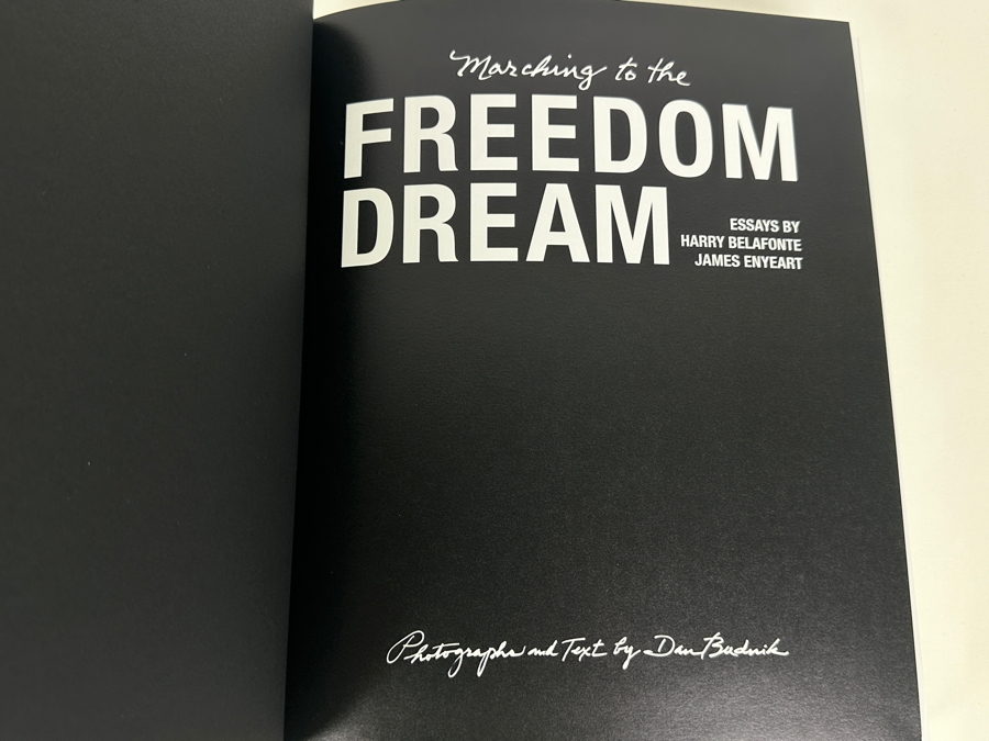 Dan Budnik (1933-2020, American) Signed First Edition Hardcover Book Marching To The Freedom Dream Featuring Photographs Documenting 3 Seminal Marches During The Civil Rights Movement - Photography By Dan Budnik - Cover Photo Of Book Featured In This Sale [Photo 3]