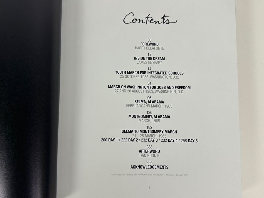 Dan Budnik (1933-2020, American) Signed First Edition Hardcover Book Marching To The Freedom Dream Featuring Photographs Documenting 3 Seminal Marches During The Civil Rights Movement - Photography By Dan Budnik - Cover Photo Of Book Featured In This Sale [Photo 7]