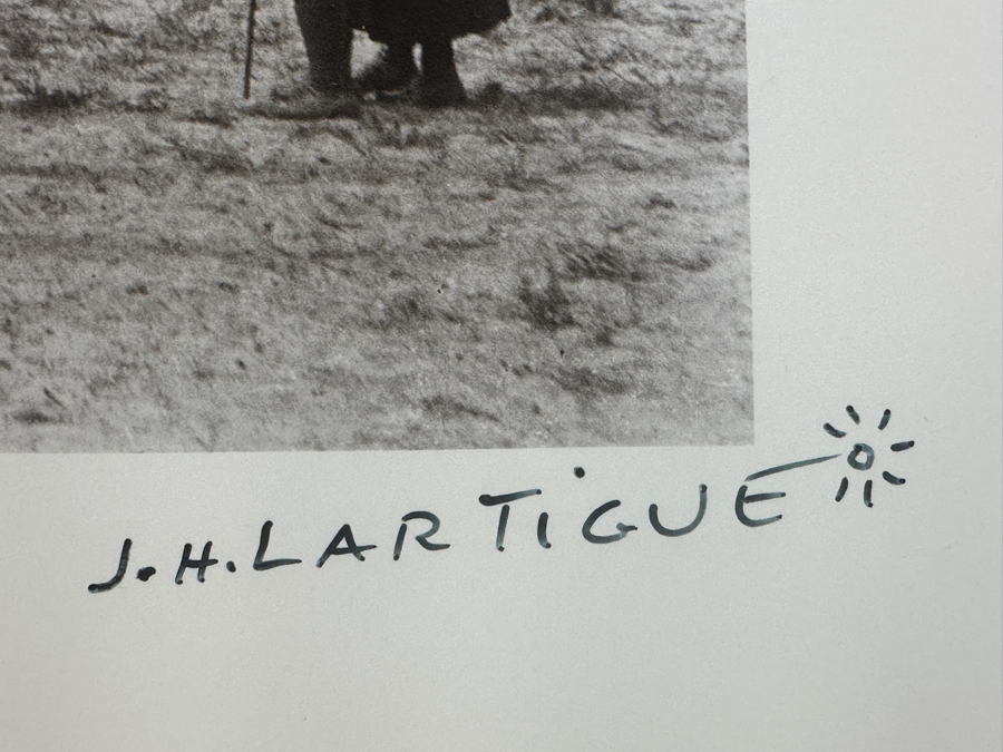 Jacques Henri Lartigue (1894-1986, France) Hand Signed Photograph Balloon Airship 1919 Gelatin Silver Print, Printed Later, Signed In Ink J. H. Lartigue 10 X 9.5 Estimate $5,000-$7,000 [Photo 2]