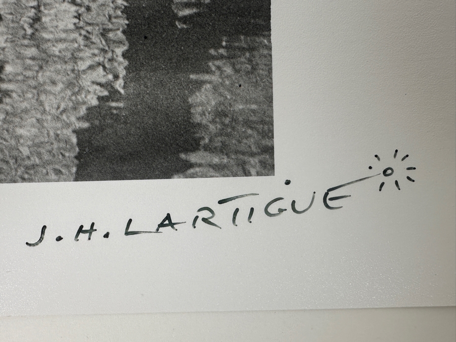 Jacques Henri Lartigue (1894-1986, France) Hand Signed Photograph Monsieur Follette, (Plitt) & Tupy, Paris 1912 Gelatin Silver Print, Printed Later, Signed In Ink J. H. Lartigue 11 X 9.5 Estimate $5,000-$7,000 [Photo 6]