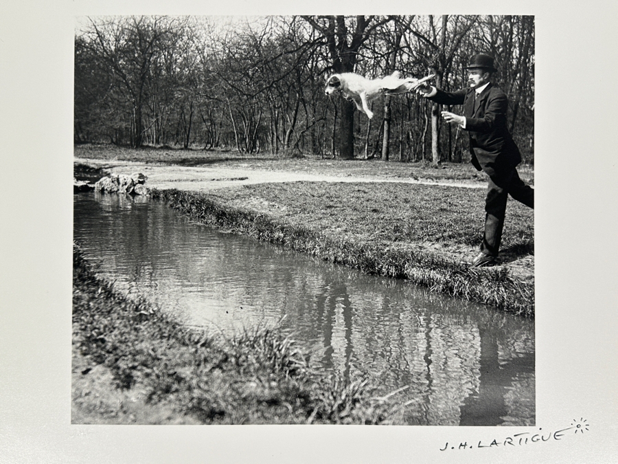 Jacques Henri Lartigue (1894-1986, France) Hand Signed Photograph Monsieur Follette, (Plitt) & Tupy, Paris 1912 Gelatin Silver Print, Printed Later, Signed In Ink J. H. Lartigue 11 X 9.5 Estimate $5,000-$7,000