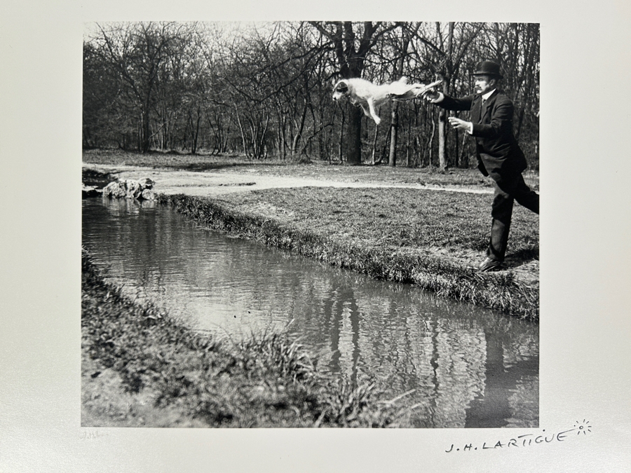 Jacques Henri Lartigue (1894-1986, France) Hand Signed Photograph Monsieur Follette, (Plitt) & Tupy, Paris 1912 Gelatin Silver Print, Printed Later, Signed In Ink J. H. Lartigue 11 X 9.5 Estimate $5,000-$7,000 [Photo 8]