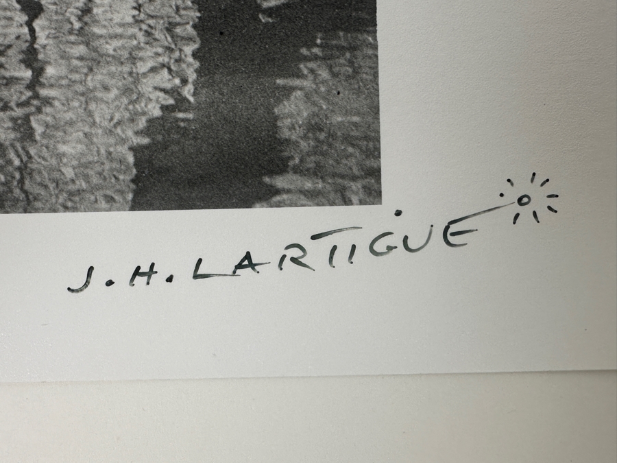 Jacques Henri Lartigue (1894-1986, France) Hand Signed Photograph Monsieur Follette, (Plitt) & Tupy, Paris 1912 Gelatin Silver Print, Printed Later, Signed In Ink J. H. Lartigue 11 X 9.5 Estimate $5,000-$7,000 [Photo 5]