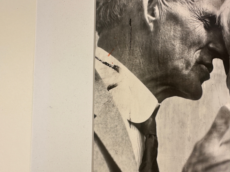 B&W Photograph Of Henry Ford Sharing Secret With Best Pal Thomas Edison Original Newspaper Photograph Taken In 1928 8.5 X 10 [Photo 4]