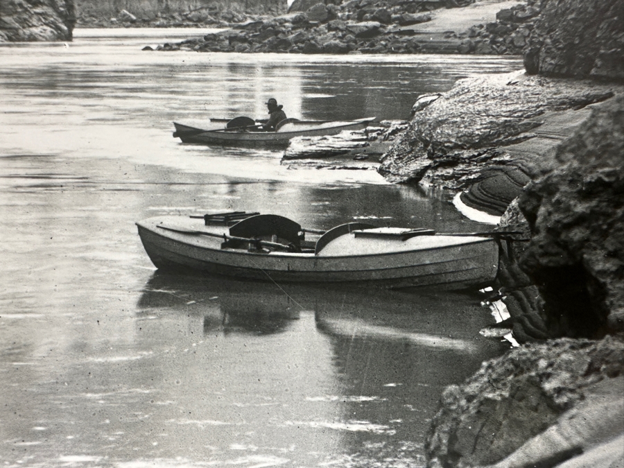B&W Photograph Kolb Brothers' Photography Studio On The South Rim Of The Grand Canyon Dated 1911 Titled 'A Peaceful Stretch In Marble Canyon' 8 X 10 [Photo 3]