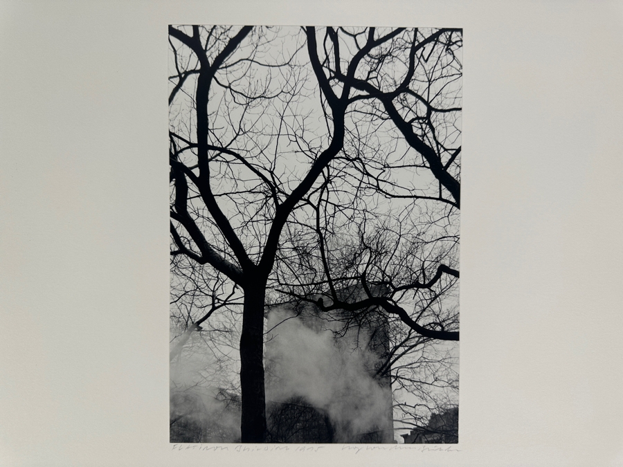 Wolf Von Dem Bussche (1934-2014, American) Hand Signed Limited Edition B&W Photographic Print Titled 'Flatiron Building NYC 1975' Signed On Front And Verso Numbered 88 Of 90 - 7 X 10 [Photo 1]