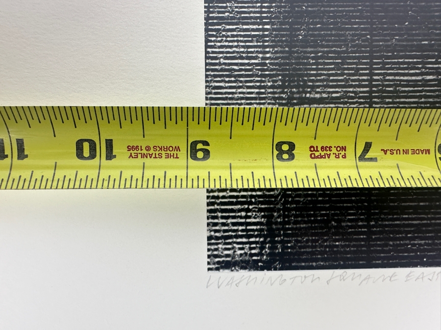 Wolf Von Dem Bussche (1934-2014, American) Hand Signed Limited Edition B&W Photographic Print Titled 'Washington Square East VI NYC 1976' Signed On Front And Verso Numbered 88 Of 90 - 9 X 13 [Photo 12]