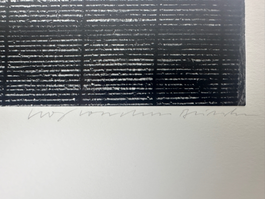 Wolf Von Dem Bussche (1934-2014, American) Hand Signed Limited Edition B&W Photographic Print Titled 'Washington Square East VI NYC 1976' Signed On Front And Verso Numbered 88 Of 90 - 9 X 13 [Photo 5]