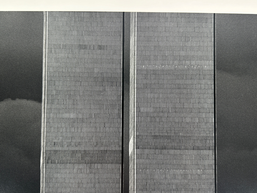 Wolf Von Dem Bussche (1934-2014, American) Hand Signed Limited Edition B&W Photographic Print Titled 'Trade Center Towers IV NYC 1976' Signed On Front And Verso Numbered 88 Of 90 - 17 X 11.5 [Photo 6]