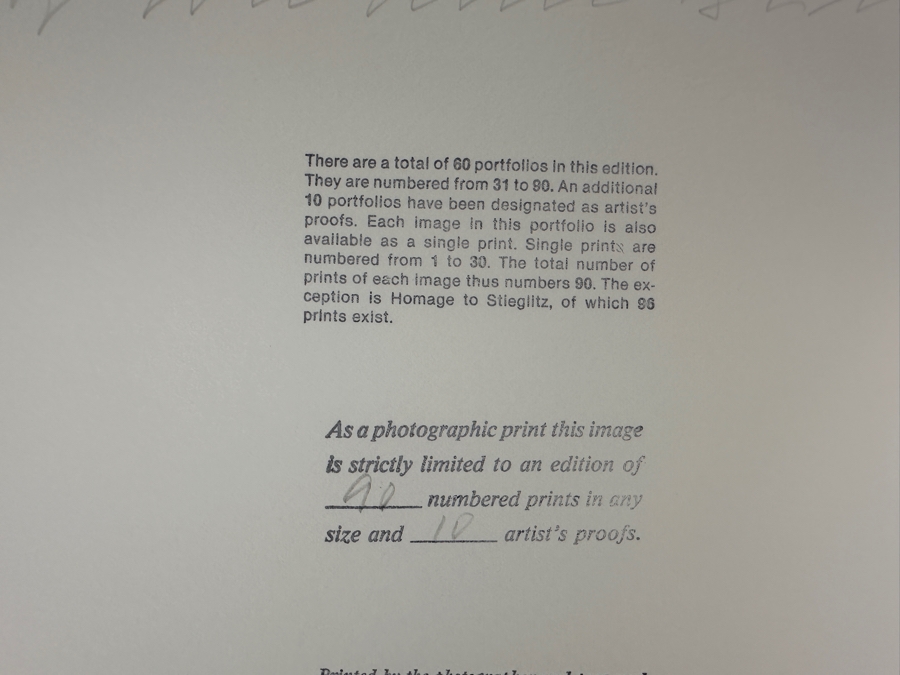 Wolf Von Dem Bussche (1934-2014, American) Hand Signed Limited Edition B&W Photographic Print Titled 'Window NYC 1967' Signed On Front And Verso Numbered 88 Of 90 - 10.5 X 16 [Photo 10]