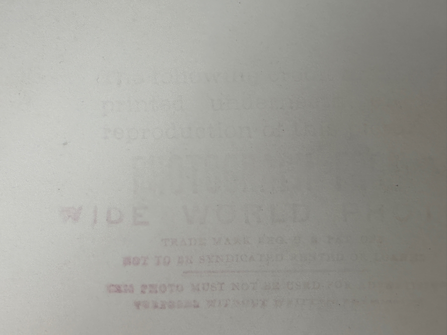 Carl Nesensohn (1898-1970, American) B&W Photograph Of Colonel Charles Lindbergh At Curtis Field February 18, 1929 Stamped On Verso Wide World Photo 7.5 X 9.5 [Photo 13]