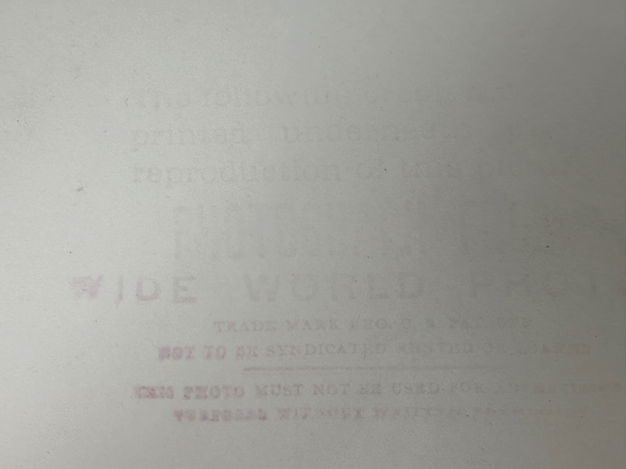 Carl Nesensohn (1898-1970, American) B&W Photograph Of Colonel Charles Lindbergh At Curtis Field February 18, 1929 Stamped On Verso Wide World Photo 7.5 X 9.5 [Photo 12]