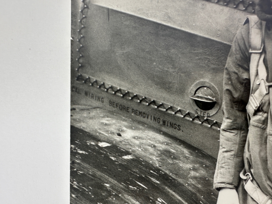 Carl Nesensohn (1898-1970, American) B&W Photograph Of Colonel Charles Lindbergh At Curtis Field February 18, 1929 Stamped On Verso Wide World Photo 7.5 X 9.5 [Photo 7]