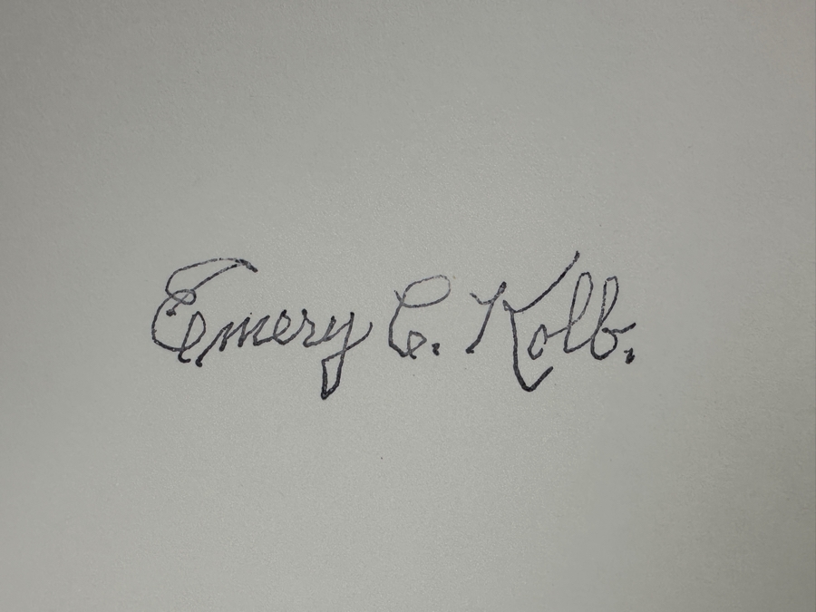 Emery C. Kolb - Kolb Brothers' Photography Studio On The South Rim Of The Grand Canyon 'The Cork Screw: Lower End Of Bright Angel Trail' Photograph Stamped Emery C. Kolb On Verso 8 X 10 [Photo 16]