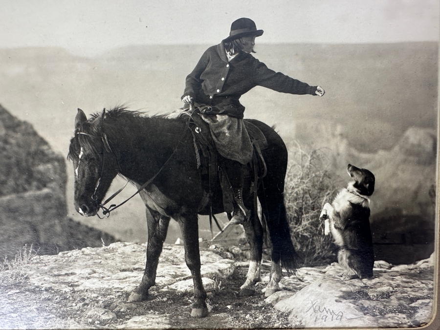 1910 Kolb Brothers' Photography Studio On The South Rim Of The Grand Canyon Photograph In Original Kolb Brothers Frame 6.5 X 4.5 [Photo 4]
