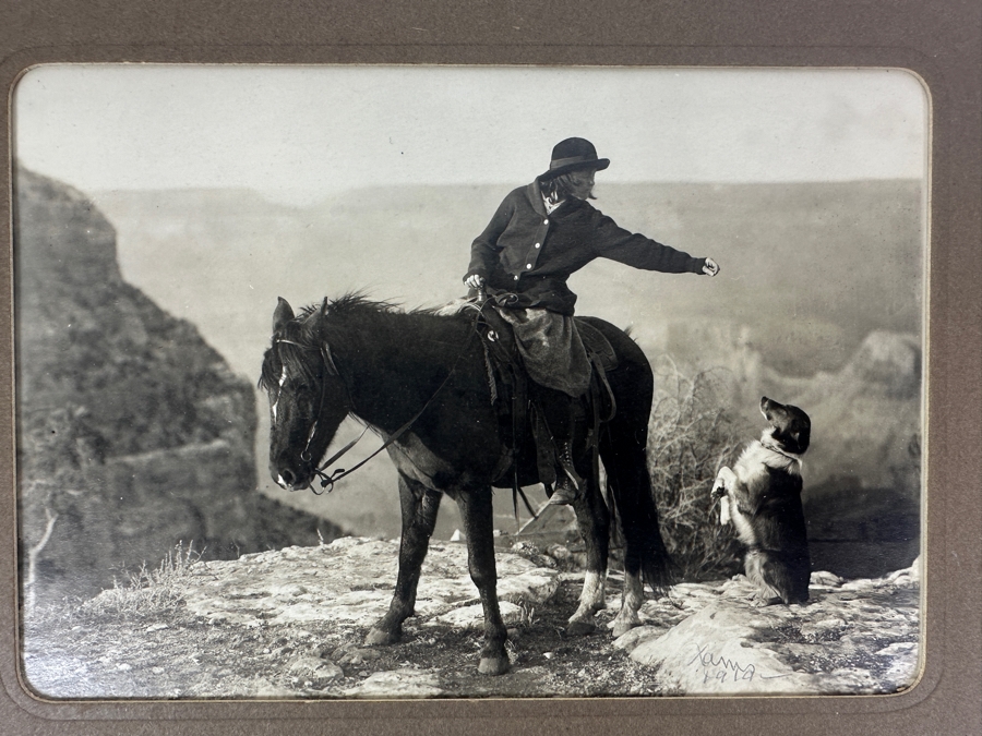 1910 Kolb Brothers' Photography Studio On The South Rim Of The Grand Canyon Photograph In Original Kolb Brothers Frame 6.5 X 4.5