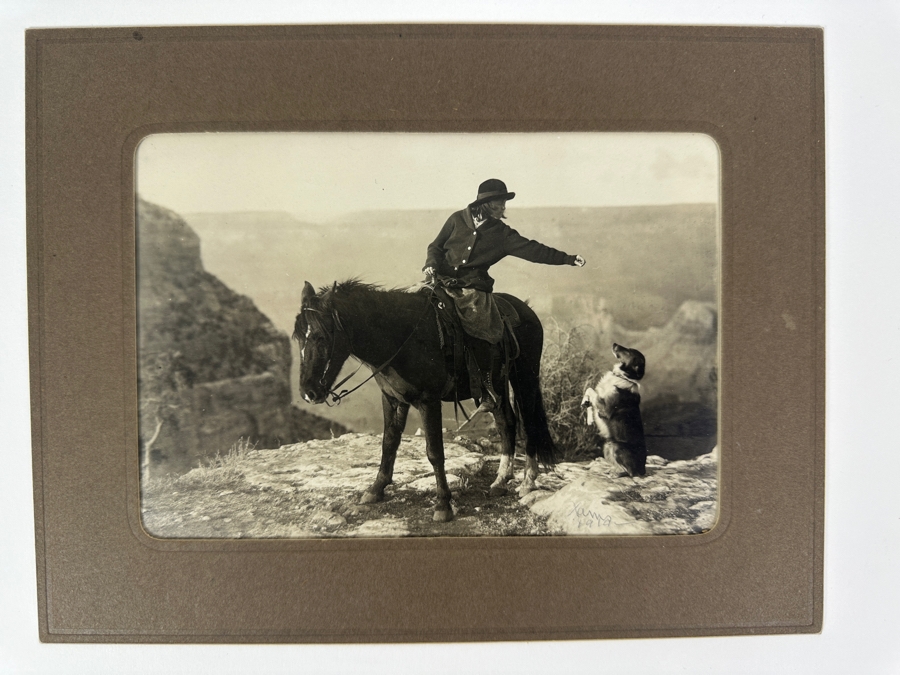 1910 Kolb Brothers' Photography Studio On The South Rim Of The Grand Canyon Photograph In Original Kolb Brothers Frame 6.5 X 4.5 [Photo 3]