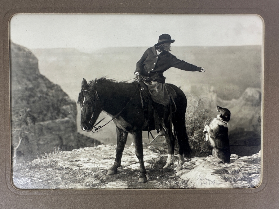1910 Kolb Brothers' Photography Studio On The South Rim Of The Grand Canyon Photograph In Original Kolb Brothers Frame 6.5 X 4.5 [Photo 2]
