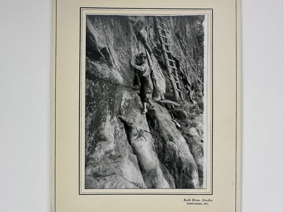 Kolb Brothers' Photography Studio On The South Rim Of The Grand Canyon Photograph In Original Kolb Brothers Frame 4.5 X 6.5 [Photo 3]