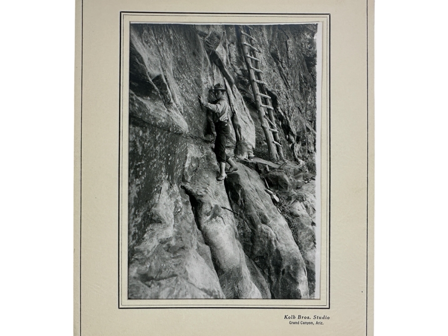 Kolb Brothers' Photography Studio On The South Rim Of The Grand Canyon Photograph In Original Kolb Brothers Frame 4.5 X 6.5