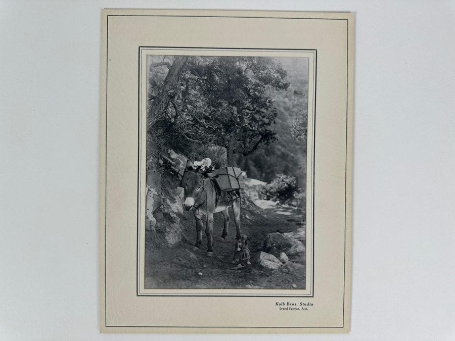 Kolb Brothers' Photography Studio On The South Rim Of The Grand Canyon Photograph In Original Kolb Brothers Frame 4.5 X 6.5	 [Photo 2]