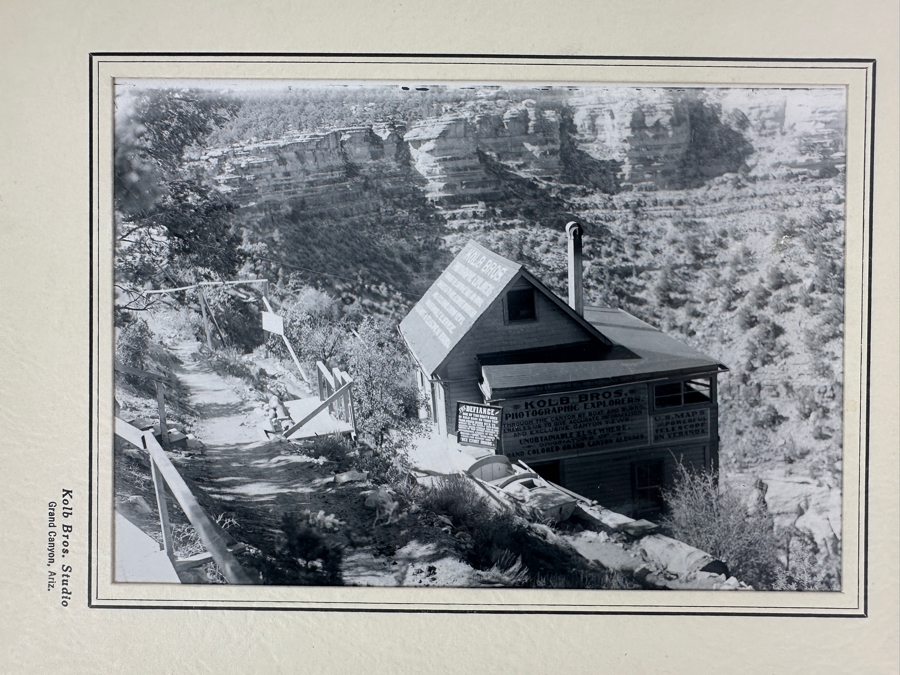 Kolb Brothers' Photography Studio On The South Rim Of The Grand Canyon Photograph In Original Kolb Brothers Frame 6.5 X 4.5