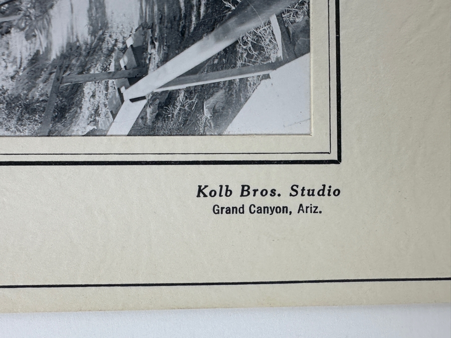 Kolb Brothers' Photography Studio On The South Rim Of The Grand Canyon Photograph In Original Kolb Brothers Frame 6.5 X 4.5 [Photo 6]
