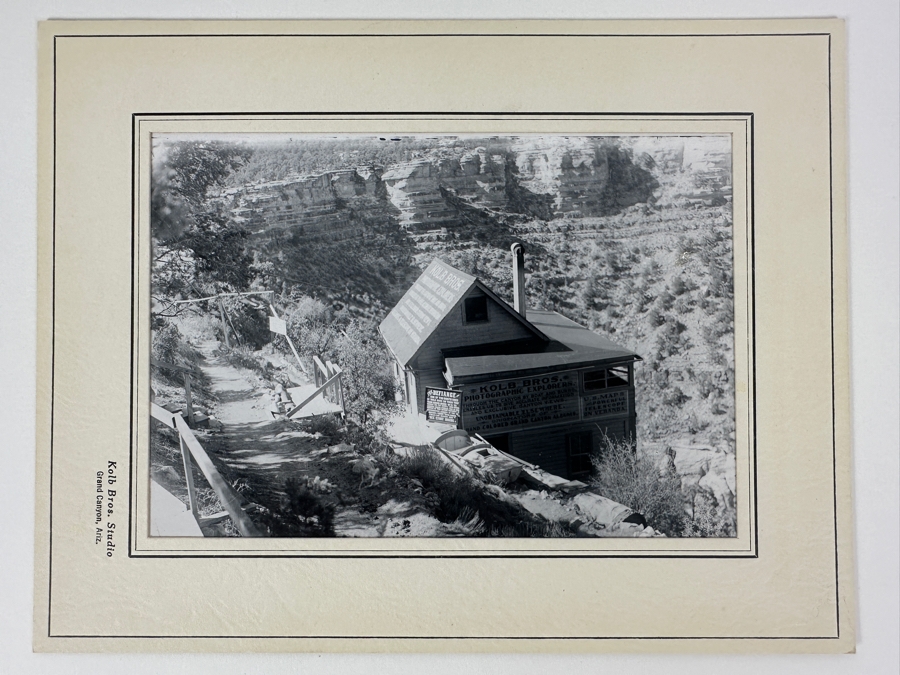 Kolb Brothers' Photography Studio On The South Rim Of The Grand Canyon Photograph In Original Kolb Brothers Frame 6.5 X 4.5 [Photo 2]