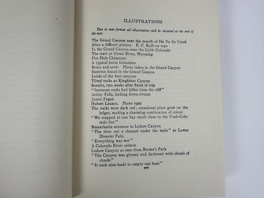 Signed Hardcover Book 12th Printing 1952 Through The Grand Canyon From Wyoming To Mexico Signed By Ellsworth L. Kolb [Photo 10]