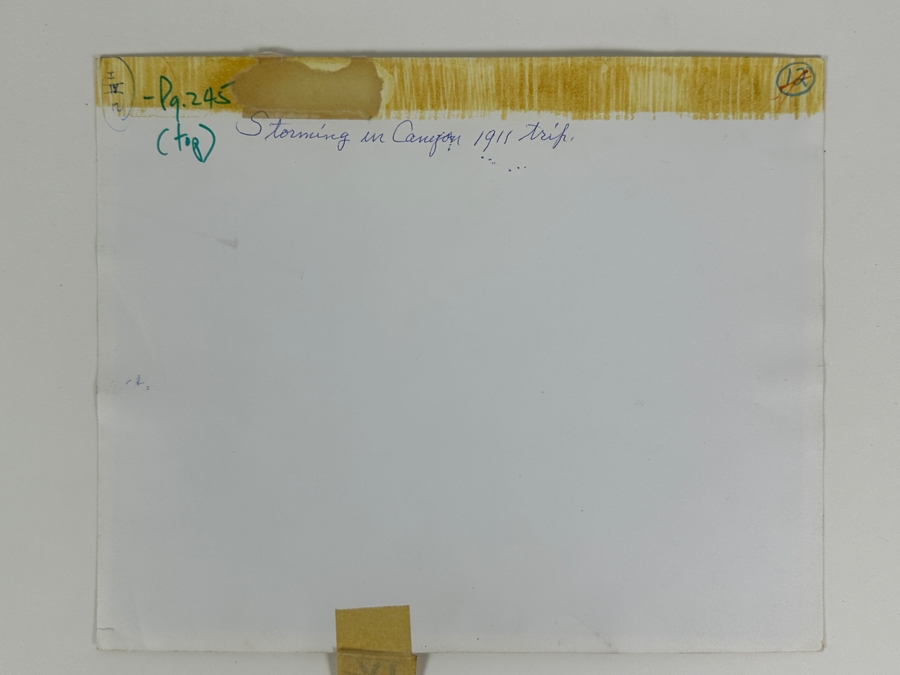 Kolb Brothers' Photography Studio On The South Rim Of The Grand Canyon Photograph Titled 'Storming In Canyon 1911 Trip' Noted Pg. 245 Top 10 X 8 [Photo 8]