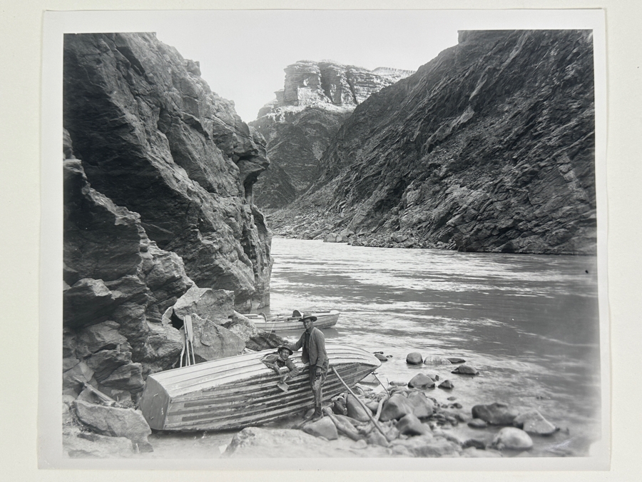 Kolb Brothers' Photography Studio On The South Rim Of The Grand Canyon Photograph Titled 'Emery Kolb Smashed This Hole In His Boat Christmas Eve 1911 Trying To Rescue Ellsworth Kolb Who Capsized His Boat' 10 X 8 [Photo 2]