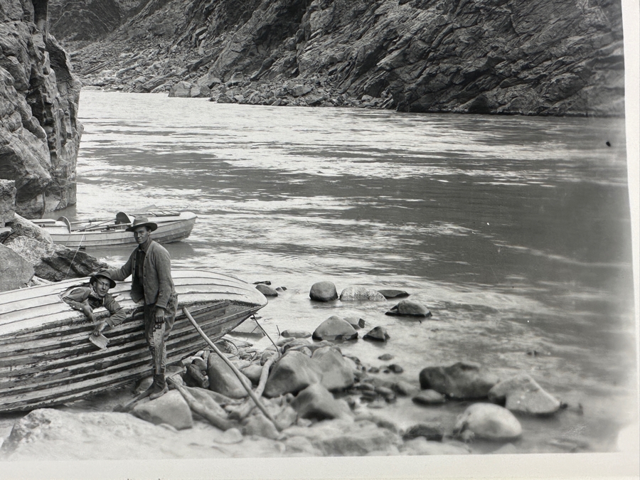 Kolb Brothers' Photography Studio On The South Rim Of The Grand Canyon Photograph Titled 'Emery Kolb Smashed This Hole In His Boat Christmas Eve 1911 Trying To Rescue Ellsworth Kolb Who Capsized His Boat' 10 X 8 [Photo 9]