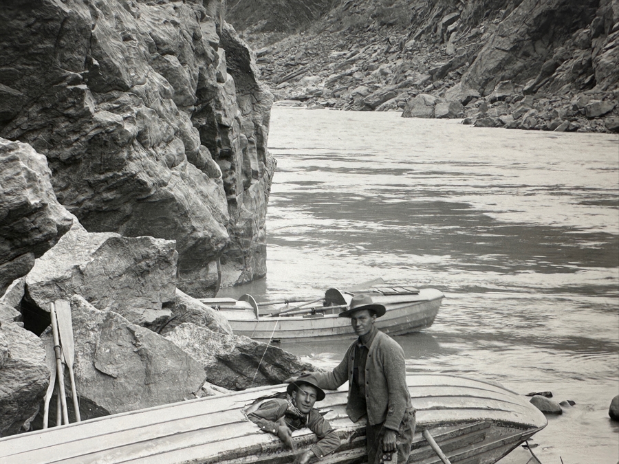 Kolb Brothers' Photography Studio On The South Rim Of The Grand Canyon Photograph Titled 'Emery Kolb Smashed This Hole In His Boat Christmas Eve 1911 Trying To Rescue Ellsworth Kolb Who Capsized His Boat' 10 X 8 [Photo 8]