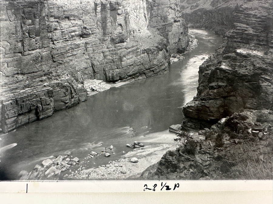Kolb Brothers' Photography Studio On The South Rim Of The Grand Canyon Photograph Titled 'High Walls At Mouth Of Havasupai Canyon' 8 X 10 [Photo 5]