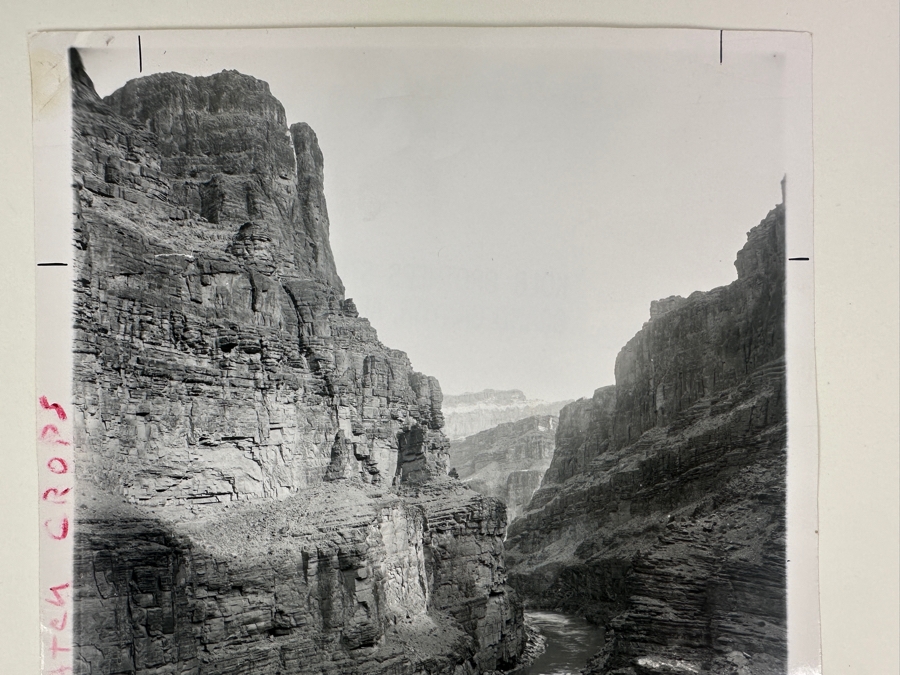 Kolb Brothers' Photography Studio On The South Rim Of The Grand Canyon Photograph Titled 'High Walls At Mouth Of Havasupai Canyon' 8 X 10 [Photo 7]