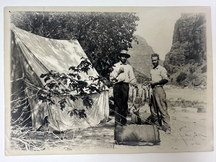 Kolb Brothers' Photography Studio On The South Rim Of The Grand Canyon Photograph Titled 'Fish Caught By Striking With Oars' 7 X 5 [Photo 2]