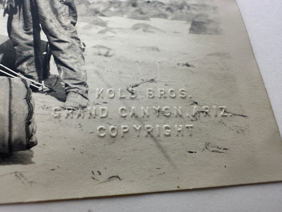 Kolb Brothers' Photography Studio On The South Rim Of The Grand Canyon Photograph Titled 'Fish Caught By Striking With Oars' 7 X 5 [Photo 6]