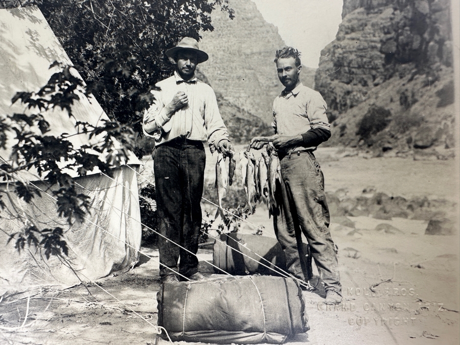 Kolb Brothers' Photography Studio On The South Rim Of The Grand Canyon Photograph Titled 'Fish Caught By Striking With Oars' 7 X 5 [Photo 3]