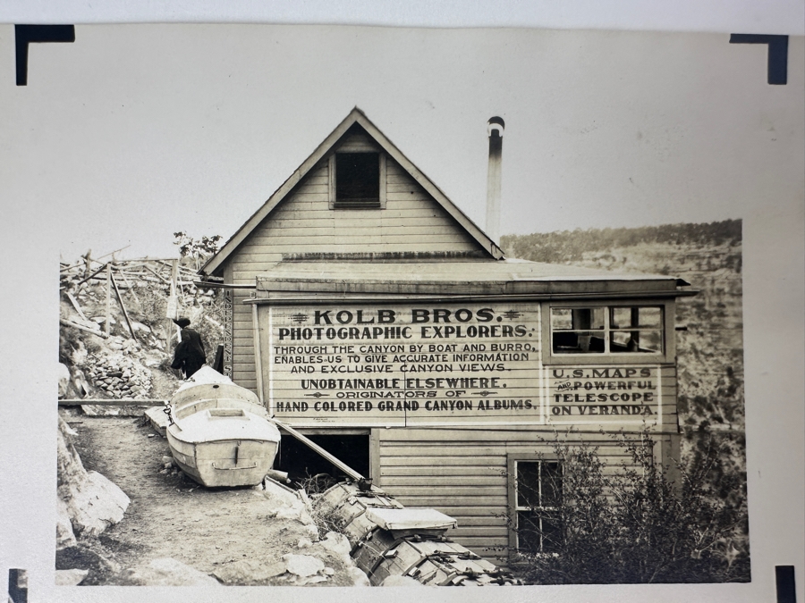Kolb Brothers' Photography Studio On The South Rim Of The Grand Canyon Photograph Stamped On Verso Emery C. Kolb 5 X 3.5 [Photo 3]