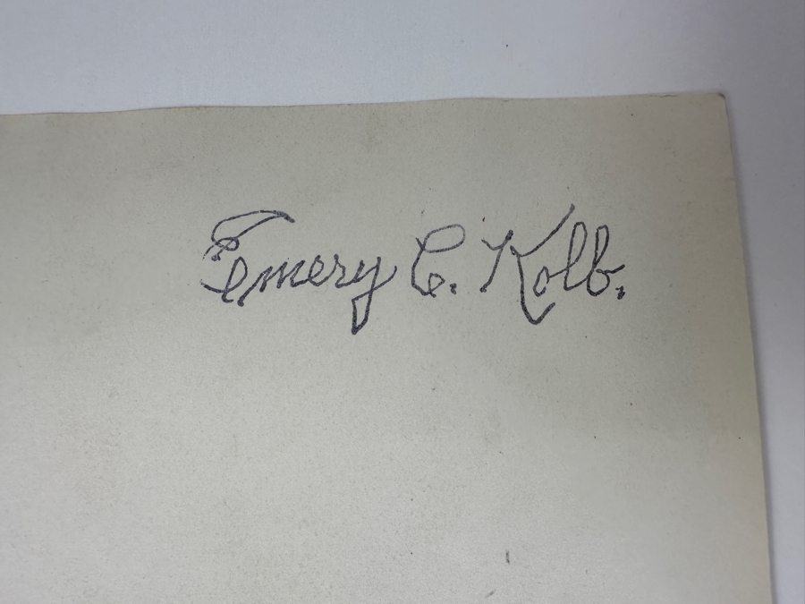 Kolb Brothers' Photography Studio On The South Rim Of The Grand Canyon Photograph Stamped On Verso Emery C. Kolb 4.5 X 6.5 [Photo 10]