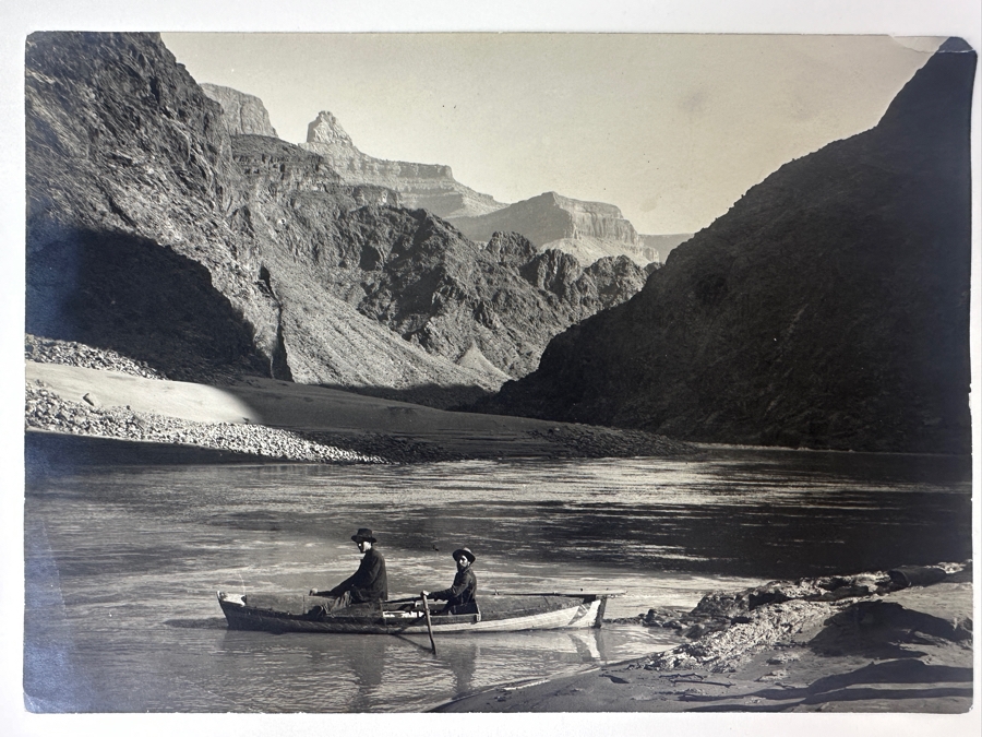 Kolb Brothers' Photography Studio On The South Rim Of The Grand Canyon Photograph Stamped On Verso Emery C. Kolb - Colorado River 7 X 5 [Photo 2]