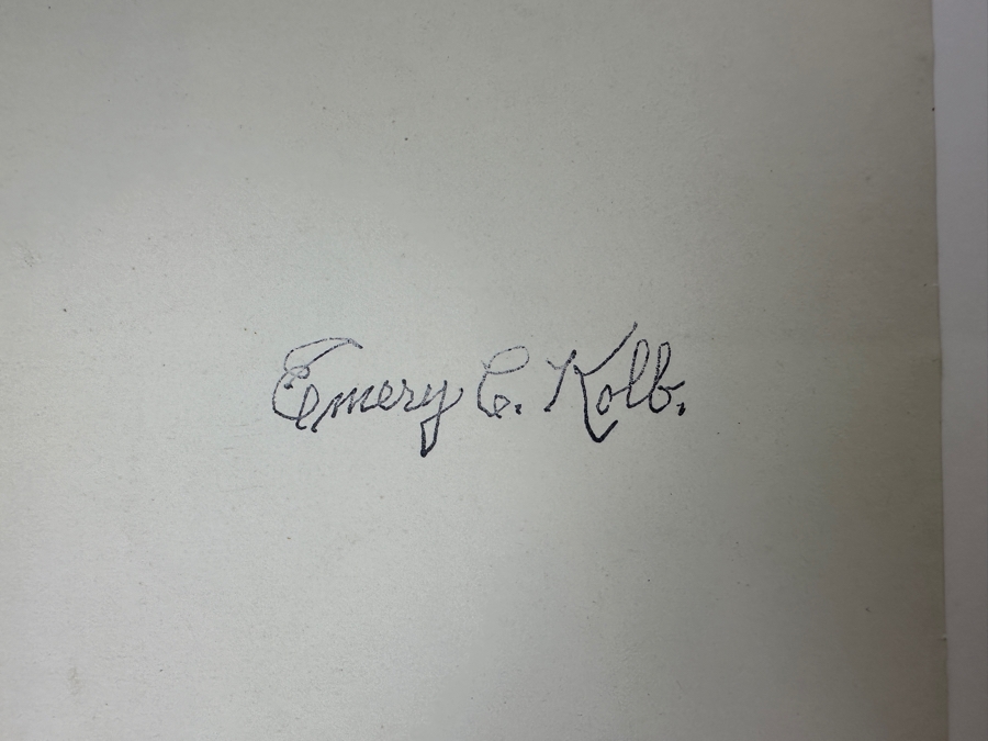 Kolb Brothers' Photography Studio On The South Rim Of The Grand Canyon Photograph Stamped On Verso Emery C. Kolb 5 X 7 [Photo 7]